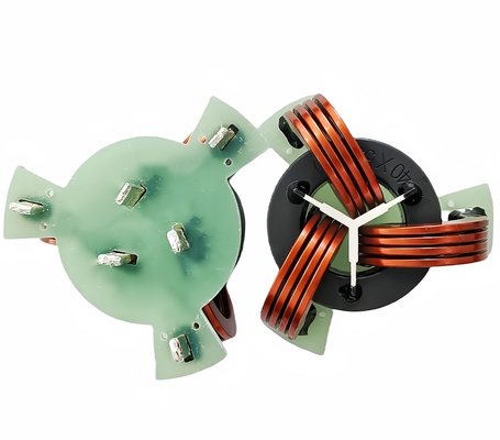 comprar Inductor de estrangulamiento de modo común de tres fases de alta corriente de núcleo de ferrita toroidal de alambre de cobre plano Inductor de bobina fabricación en línea