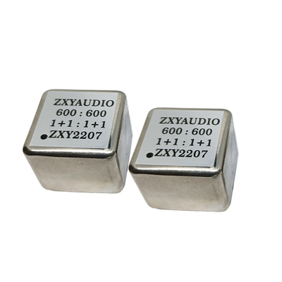 2207 Cuadrado 600:600 1+1:1+1 Transformador de aislamiento de audio de permalloy para sistema de sonido