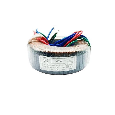 Transformador de baja frecuencia personalizado de 60W Transformador toroidal de 110V 220V 230V a 12V 15V 18V para amplificadores de potencia de audio