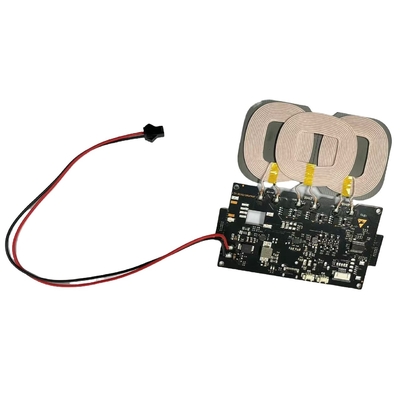 Placa de circuito PCBA de múltiples devanados 3 bobinas bobina de carga inalámbrica Qi 20W para automóvil