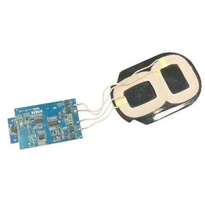 10W PCBA 2Coils Qi bobina de carga inalámbrica módulo receptor de carga