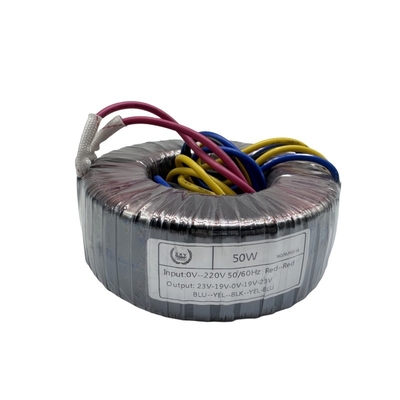Transformador de potencia toroidal de cobre de 50W, conversión 0-220V para uso industrial