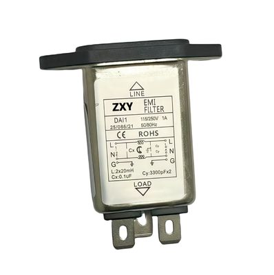 EMI filtro de conexión en fase única filtro de corriente alterna interferencia electromagnética