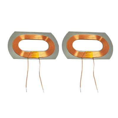 Semiconductor de carga inalámbrico que recibe el alambre envuelto amorfo de la bobina